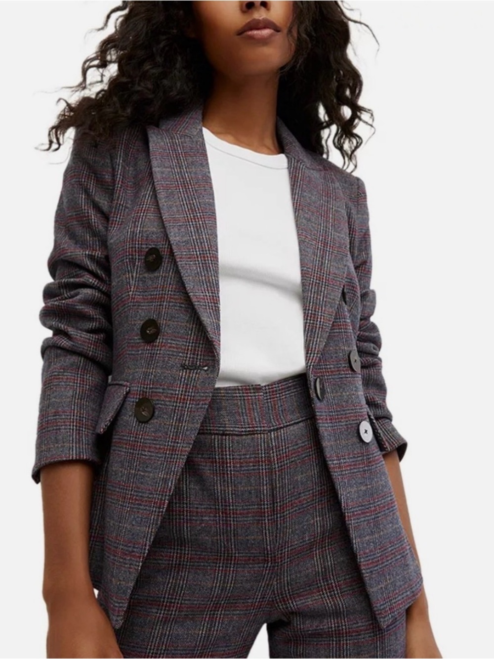 Veronica Beard Lawrence Plaid Dickey (Zip-In compatible) Size 8